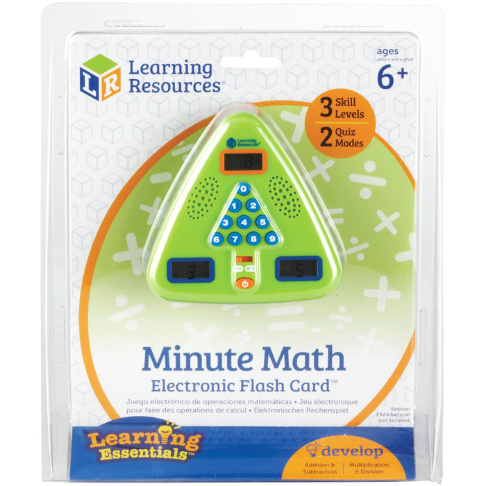Learning Resources Minute Math Electronic Flash Card - LRNLER6965