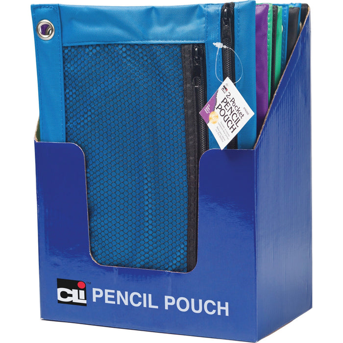 CLI Carrying Case (Pouch) Pencil, Ring Binder - Assorted - LEO76350ST