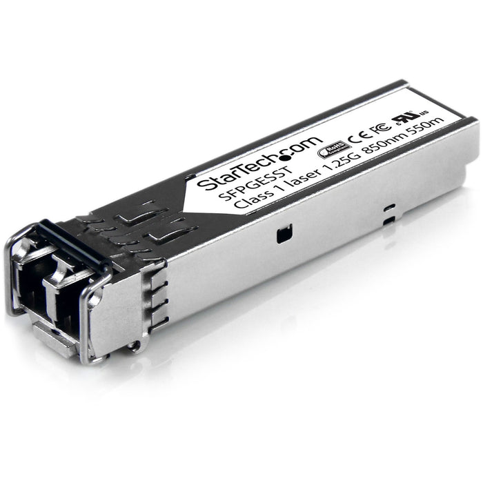 StarTech.com Cisco SFP-GE-S Compatible SFP Module - 1000BASE-SX - 1GE Gigabit Ethernet SFP 1GbE Multimode Fiber MMF Optic Transceiver - STCSFPGESST