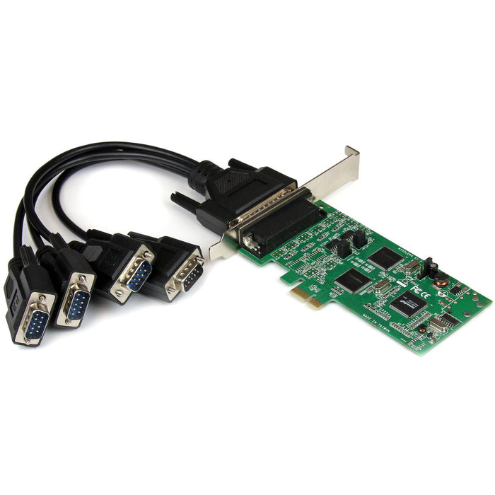 StarTech.com 4 Port PCI Express PCIe Serial Combo Card - 2 x RS232 2 x RS422 / RS485 - STCPEX4S232485