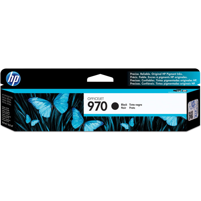 HP 970 (CN621AM) Original Standard Yield Inkjet Ink Cartridge - Single Pack - Black - 1 Each - HEWCN621AM