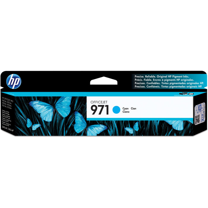 HP 971 (CN622AM) Original Standard Yield Inkjet Ink Cartridge - Single Pack - Cyan - 1 Each - HEWCN622AM