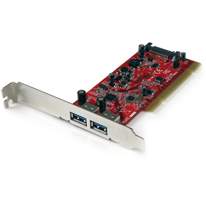 StarTech.com 2 Port PCI SuperSpeed USB 3.0 Adapter Card with SATA Power - 5Gbps - STCPCIUSB3S22