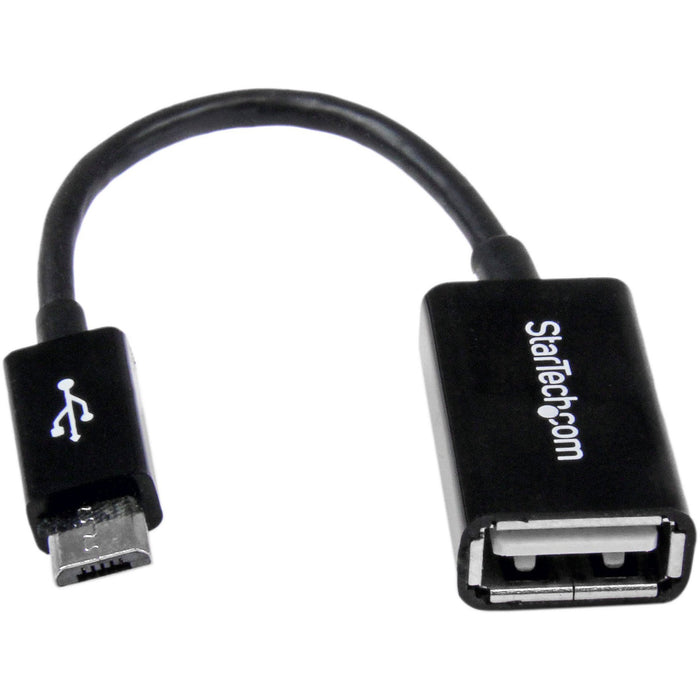 StarTech.com 5in Micro USB to USB OTG Host Adapter M/F - STCUUSBOTG