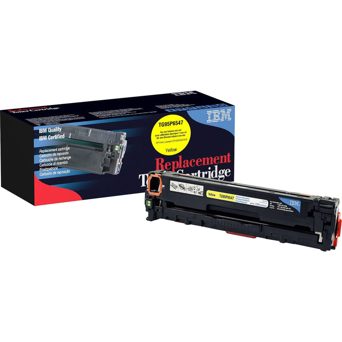 IBM Remanufactured Laser Toner Cartridge - Alternative for HP 128A (CE322A) - Yellow - 1 Each - IBMTG95P6547