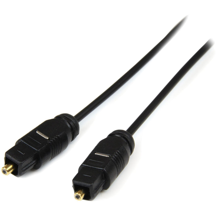 StarTech.com 15 ft Thin Toslink Digital Optical SPDIF Audio Cable - STCTHINTOS15