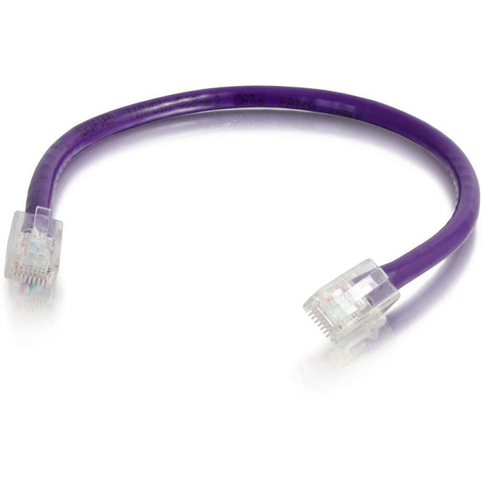 C2G 1 ft Cat6 Non Booted UTP Unshielded Network Patch Cable - Purple - CGO04211