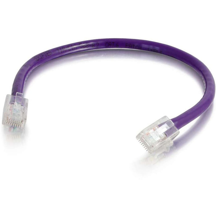 C2G 2 ft Cat6 Non Booted UTP Unshielded Network Patch Cable - Purple - CGO04212