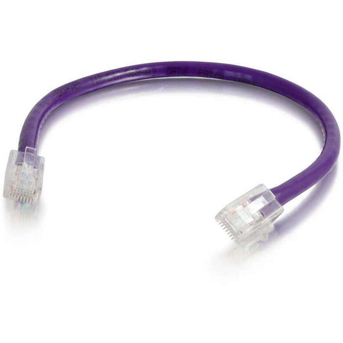 C2G 4 ft Cat6 Non Booted UTP Unshielded Network Patch Cable - Purple - CGO04214