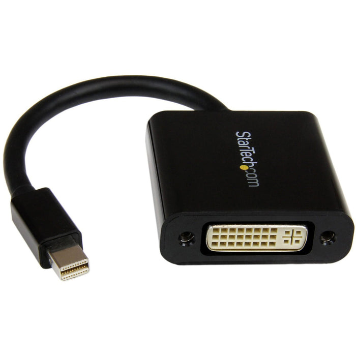 StarTech.com Mini DisplayPort to DVI Adapter, Mini DP to DVI-D Single Link Converter, 1080p Video, Passive, mDP 1.2 to DVI Monitor/Display - STCMDP2DVI3