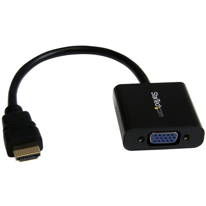 StarTech.com HDMI to VGA Adapter - 1080p - 1920 x 1080 - Black - HDMI Converter - VGA to HDMI Monitor Adapter - STCHD2VGAE2