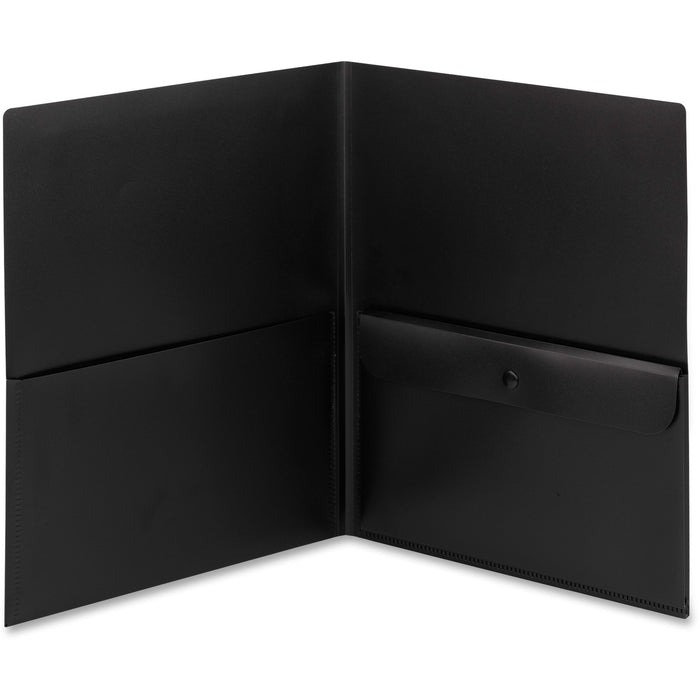 Smead Poly Two-Pocket Folders with Security Pocket - SMD87700