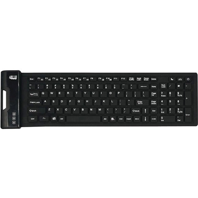 Adesso Antimicrobial Waterproof Flex Keyboard (Compact Size) - ADEAKB222UB