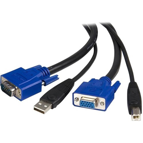 StarTech.com 10 ft 2-in-1 Universal USB KVM Cable - Video / USB cable - HD-15, 4 pin USB Type B (M) - 4 pin USB Type A, HD-15 - 10 - STCSVUSB2N110