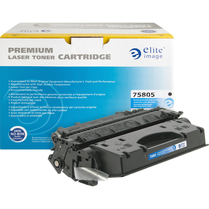 Elite Image Remanufactured High Yield Laser Toner Cartridge - Alternative for HP 80X (CF280X) - Black - 1 Each - ELI75805