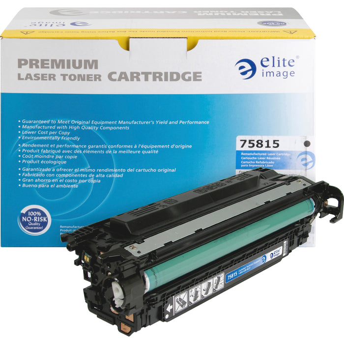 Elite Image Remanufactured Laser Toner Cartridge - Alternative for HP 507A (CE400A) - Black - 1 Each - ELI75815