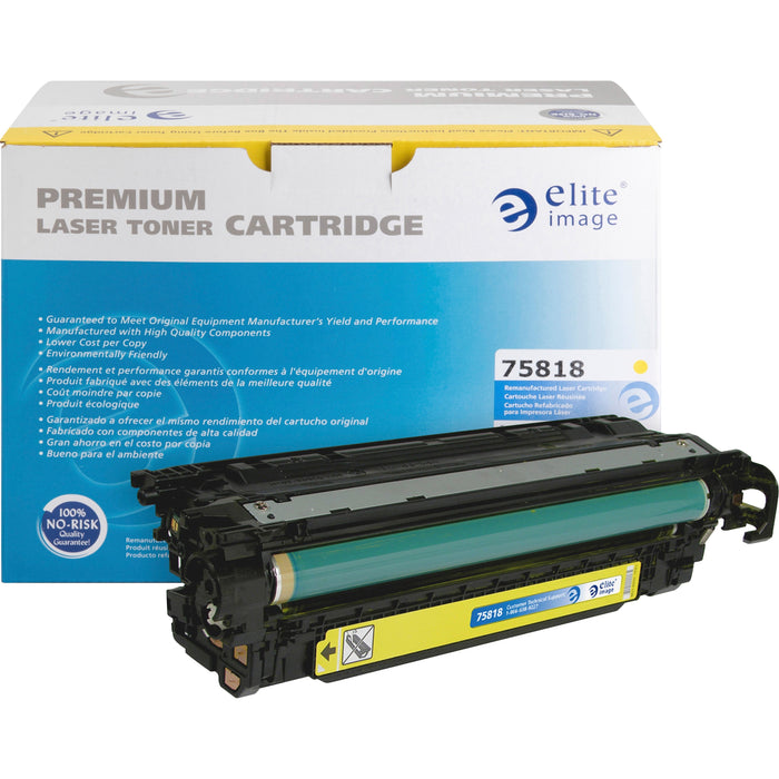 Elite Image Remanufactured Laser Toner Cartridge - Alternative for HP 507A (CE402A) - Yellow - 1 Each - ELI75818