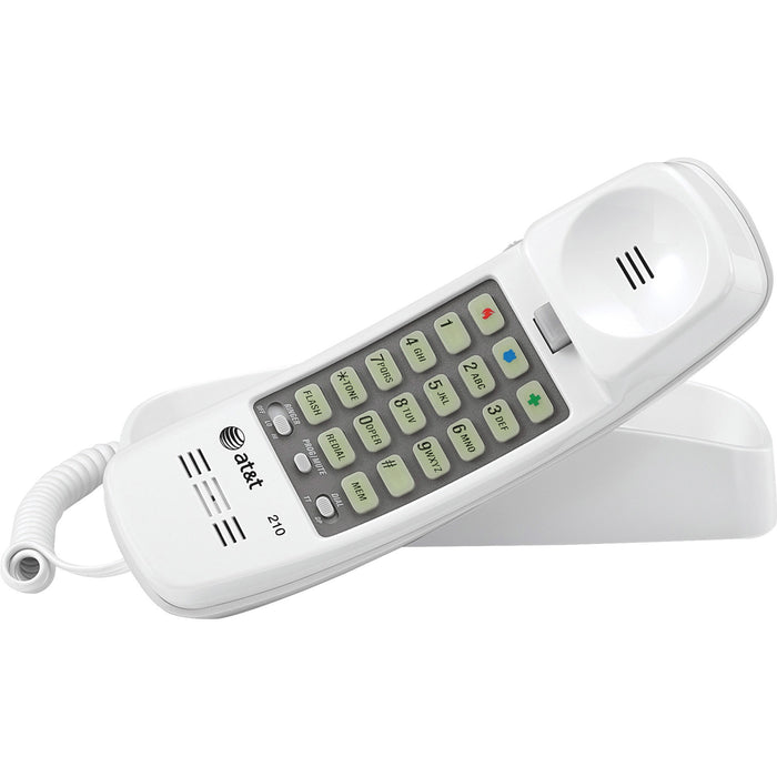 AT&T Trimline 210WH Standard Phone - White - ATT210WH
