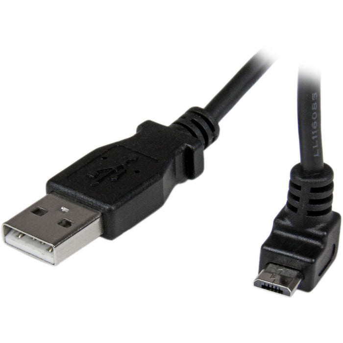 StarTech.com 1m Micro USB Cable - A to Up Angle Micro B - STCUSBAUB1MU