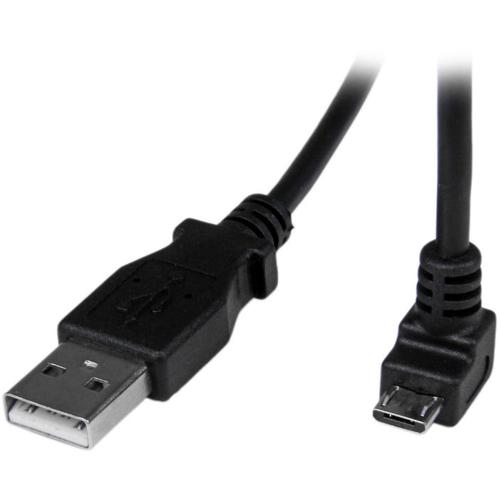 StarTech.com 2m Micro USB Cable - A to Down Angle Micro B - STCUSBAUB2MD