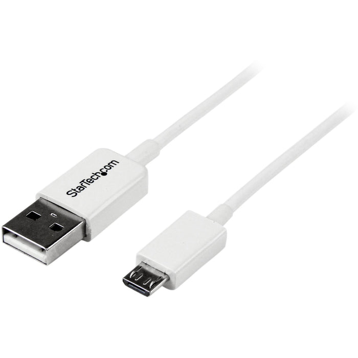 StarTech.com 1m White Micro USB Cable - A to Micro B - STCUSBPAUB1MW