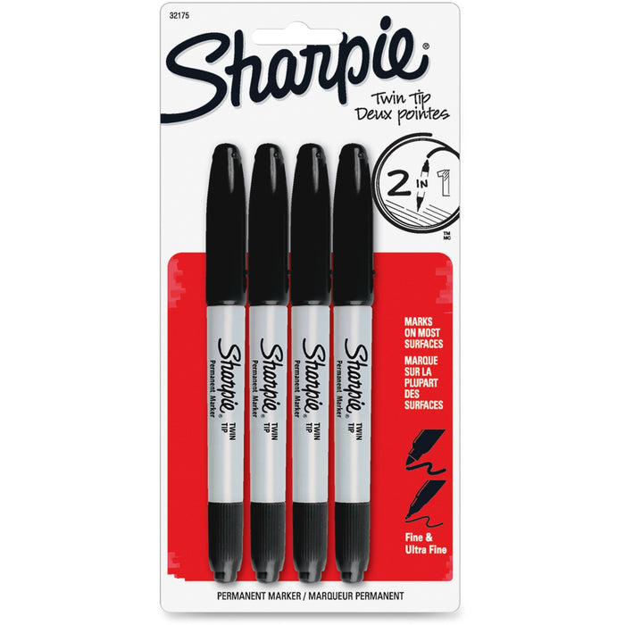 Sharpie Twin Tip Permanent Markers - SAN32175PP