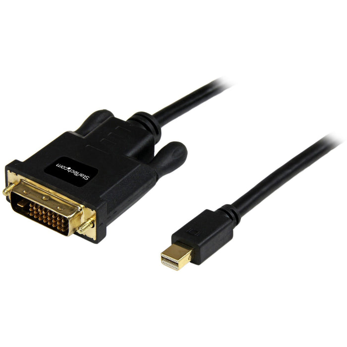 StarTech.com 10ft Mini DisplayPort to DVI Cable, Mini DP to DVI-D Adapter/Converter Cable, 1080p Video, mDP 1.2 to DVI Monitor/Display - STCMDP2DVIMM10B