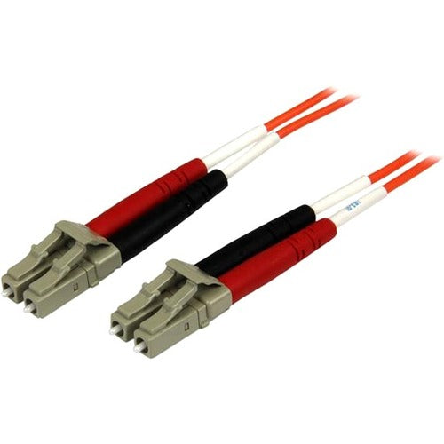 2m Fiber Optic Cable - Multimode Duplex 50/125 - OFNP Plenum - LC/LC - OM2 - LC to LC Fiber Patch Cable - STC50FIBPLCLC2