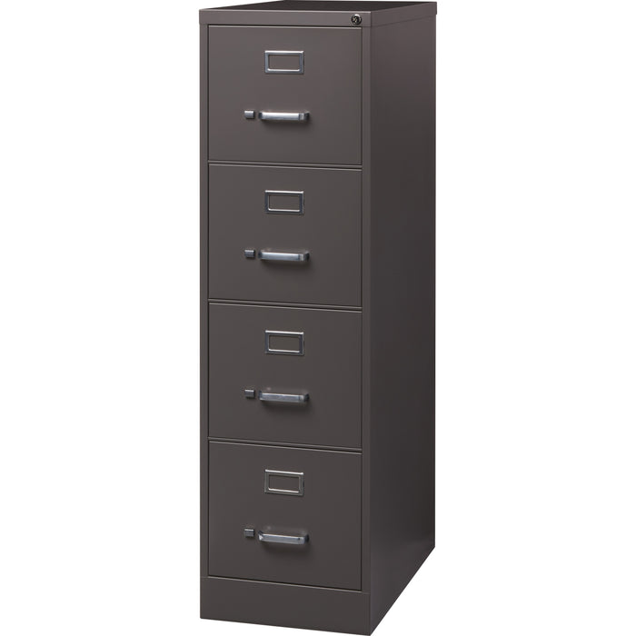 Lorell Fortress Series 26.5'' Letter-size Vertical Files - 4-Drawer - LLR60155