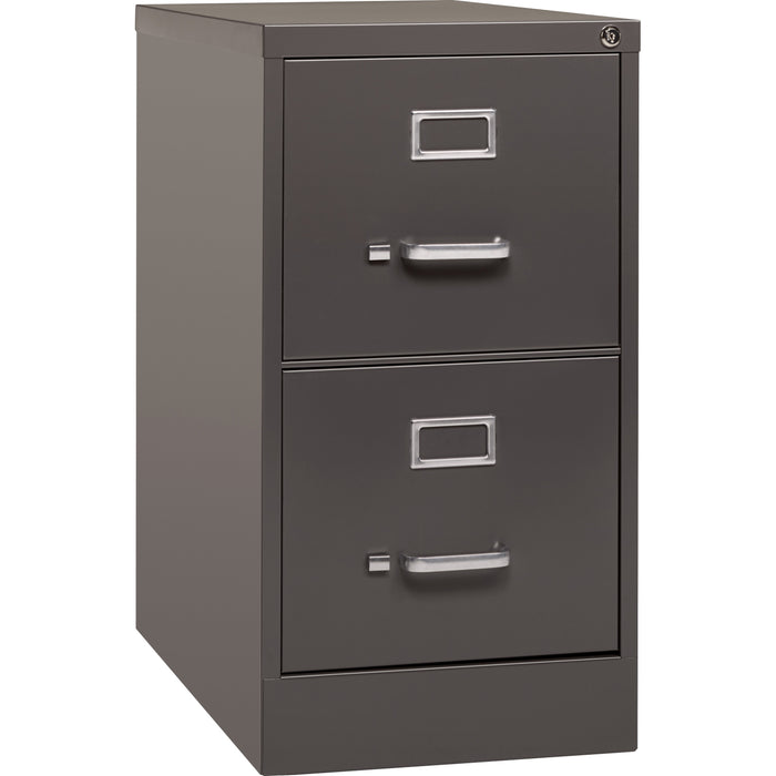 Lorell Fortress Series 26.5'' Letter-size Vertical Files - 2-Drawer - LLR60156