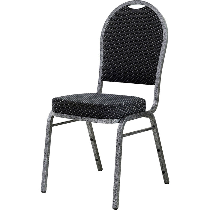 Lorell Upholstered Textured Fabric Stacking Chairs - LLR62525