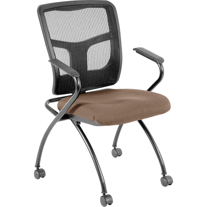 Lorell Mesh Back Fabric Seat Nesting Chairs - LLR8437403
