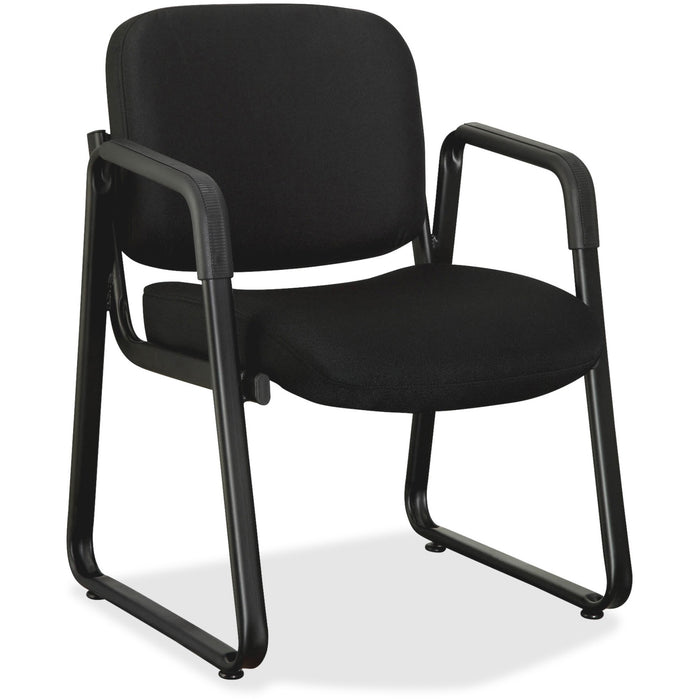 Lorell Black Fabric Guest Chair - LLR84576