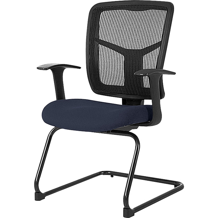 Lorell ErgoMesh Series Mesh Side Arm Guest Chair - LLR8620201