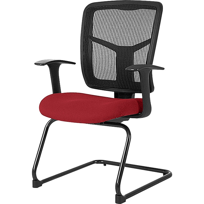 Lorell ErgoMesh Series Mesh Side Arm Guest Chair - LLR8620202