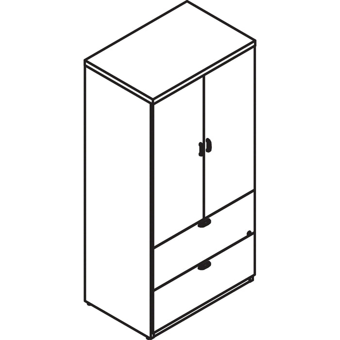 Lacasse Concept 70 Storage Unit with Lateral File - LAS72K2065LFBL