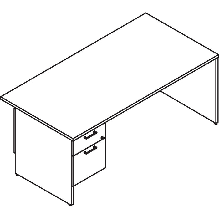 Lacasse Concept 300 Left Pedestal Desk - LAS31NEF3072SC