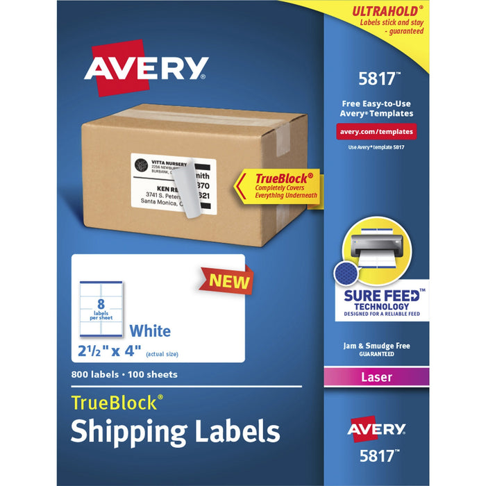 Avery&reg; TrueBlock Shipping Labels - AVE5817