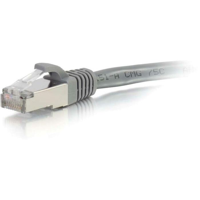 C2G-2ft Cat6 Snagless Shielded (STP) Network Patch Cable - Gray - CGO00775
