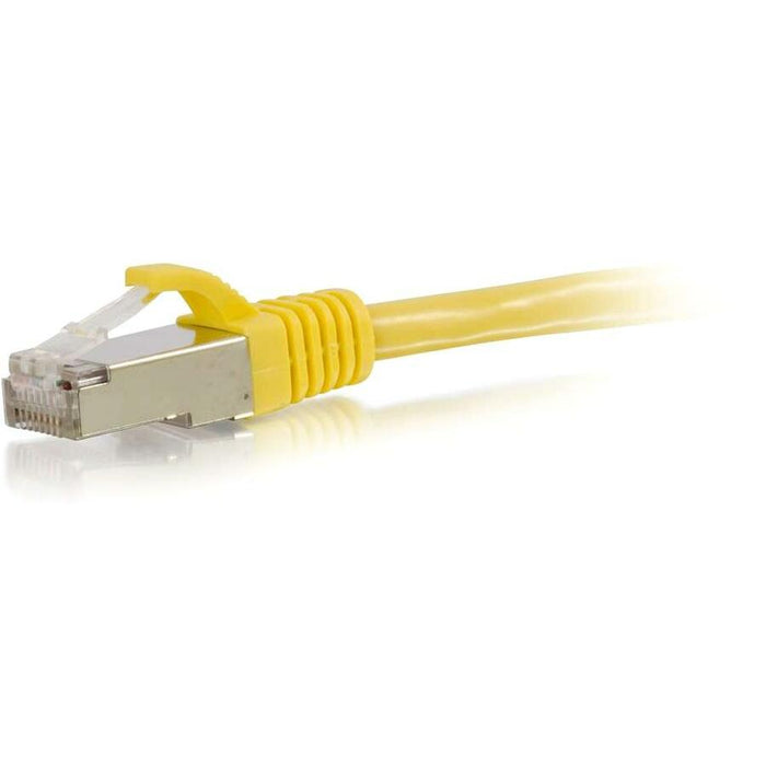 C2G-1ft Cat6 Snagless Shielded (STP) Network Patch Cable - Yellow - CGO00859