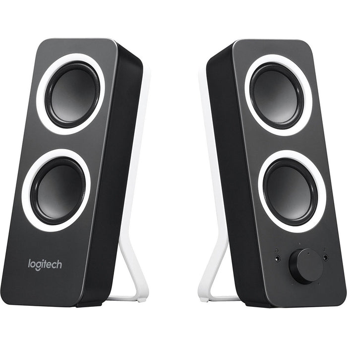 Logitech Multimedia Speakers Z200 with Stereo Sound for Multiple Devices (Midnight Black) - LOG980000800