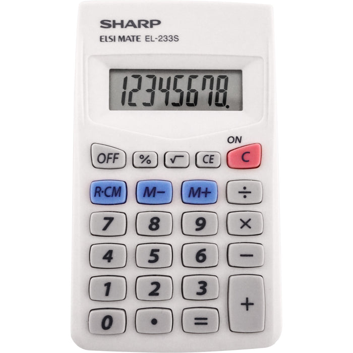 Sharp Calculators EL-240SAB 8-Digit Handheld Calculator - SHREL240SAB