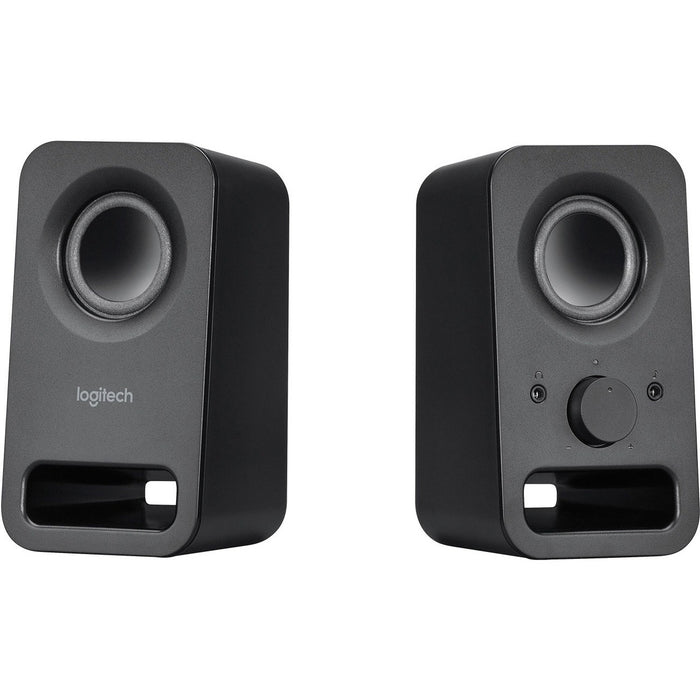 Logitech Multimedia Speakers Z150 with Clear Stereo Sound (Midnight Black, 3W RMS) - LOG980000802