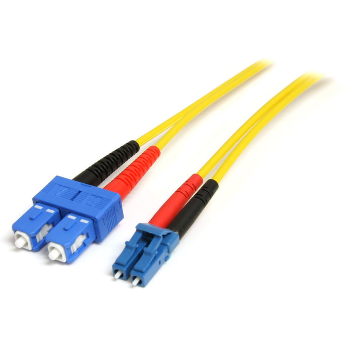 StarTech.com 4m Fiber Optic Cable - Single-Mode Duplex 9/125 - LSZH - LC/SC - OS1 - LC to SC Fiber Patch Cable - STCSMFIBLCSC4