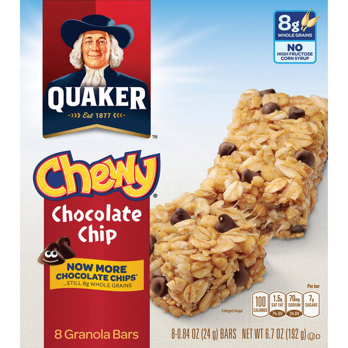 Quaker Oats Chocolate Chip Chewy Granola Bars - QKR31182