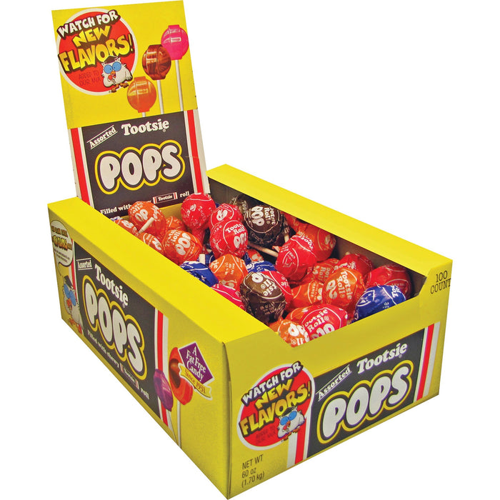 Tootsie Assorted Flavors Candy Center Lollipops - TOO508