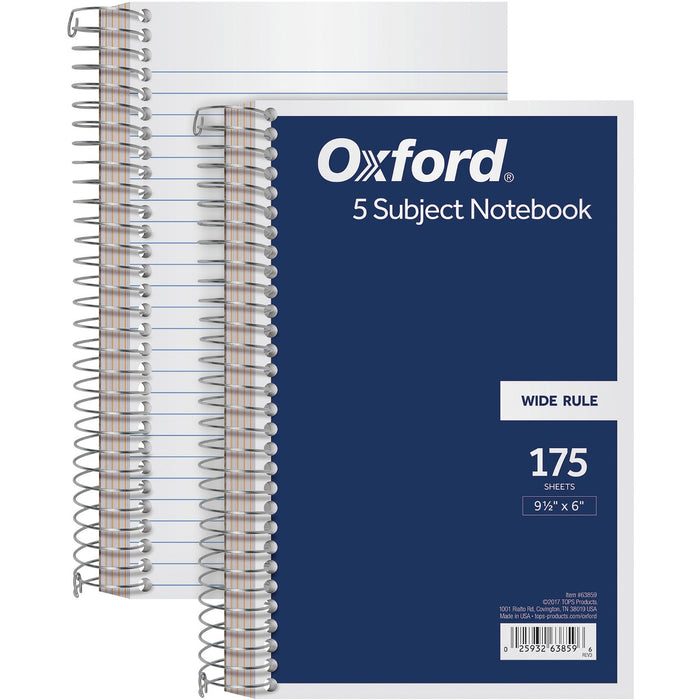 TOPS 5 Subject Wirebound Notebook - TOP63859