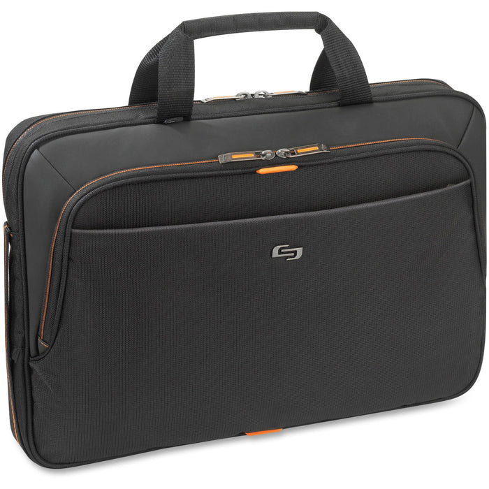 Solo Carrying Case (Briefcase) for 15.6" Apple iPad Notebook - Orange, Black - USLUBN1014