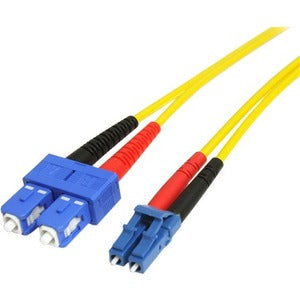 StarTech.com 7m Fiber Optic Cable - Single-Mode Duplex 9/125 - LSZH - LC/SC - OS1 - LC to SC Fiber Patch Cable - STCSMFIBLCSC7