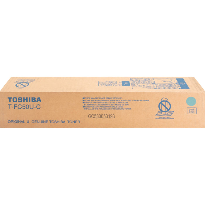 Toshiba Original Standard Yield Laser Toner Cartridge - Cyan - 1 Each - TOSTFC50UC